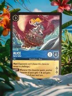 Alice - Savvy Sailor 161/204 - Azurite Sea - Disney Lorcana Super Rare Card - Image 1