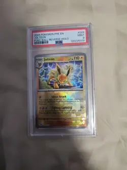 2025 Prismatic Evolutions Jolteon Pokeball Reverse Holo PSA 9 Mint Pokemon Card - Image 1