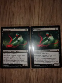 MTG Zendikar Vampire Lot - 2x Bloodghast, 2x Nighthawk - 13 NM Card Lot - Image 1