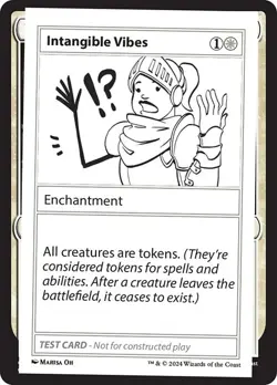Intangible Vibes Mystery Booster 2 Playtest Card NM MTG - Image 1