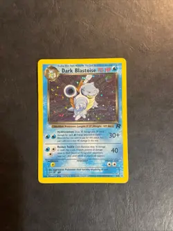 Vintage Pokemon Dark Blastoise Rare Holo Card Team Rocket Set - Image 1