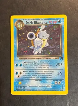 Vintage Pokemon Dark Blastoise Rare Holo Card Team Rocket Set - Image 2