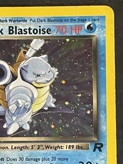 Vintage Pokemon Dark Blastoise Rare Holo Card Team Rocket Set - Image 5