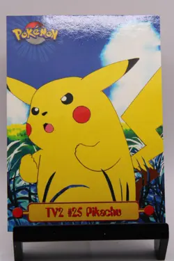 TV2 # 25 Pikachu Non Holo TOPPS TV Animation Edition Series 1 POKEMON Card - Image 1