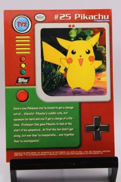 TV2 # 25 Pikachu Non Holo TOPPS TV Animation Edition Series 1 POKEMON Card - Image 2
