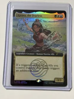 Magic The Gathering X Avatar Katara The Fearless Foil Promo P0003 Card SDCC 2025 - Image 1