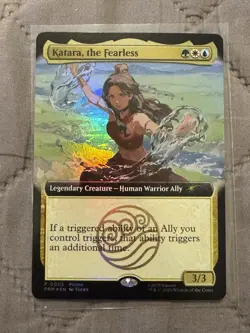 Magic The Gathering X Avatar Katara The Fearless Promo Card SDCC 2025 - Image 1