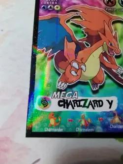 Charizard Y Card Holo Full Art Pokemon Mega Evolutions TCG Peru Set #006 - Image 4