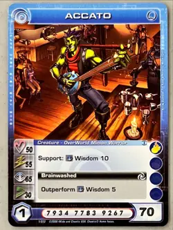 Chaotic TCG Card #1/222 Accato Common Beyond the Doors Overworld NM - Image 1