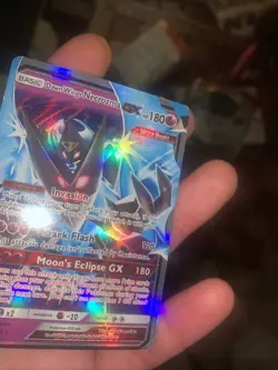Pokemon Necrozma GX Dawn Wings Holo Card 63/156 Sun and Moon Ultra Prism - Image 1