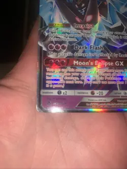 Pokemon Necrozma GX Dawn Wings Holo Card 63/156 Sun and Moon Ultra Prism - Image 2