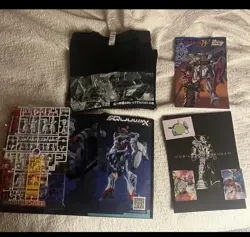 FIRST COMBAT [EVX-01] Gundam Accessory Card Set Box + Wing Panel T-shirt Promos - Image 2
