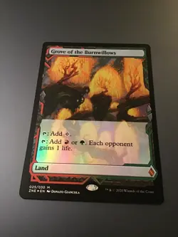 MTG Zendikar Rising #025 Grove of the Burnwillows Foil NM - Image 1