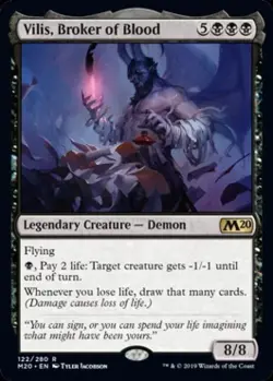 *FOIL* VILIS BROKER OF BLOOD NM M20 mtg Black - Rare *FOIL* - Image 1