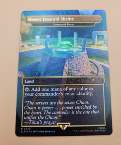 MTG Master Emerald Shrine Foil Command Tower Sonic Secret Lair - Image 3