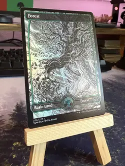 🎉 Shifted Foil Layer - Forest - MTG Magic the Gathering Oddity Error Misprint - Image 2