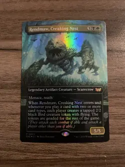 MTG - Rendmaw, Creaking Nest - Foil Borderless - DSC 0005 - Duskmourn - Mythic - Image 1