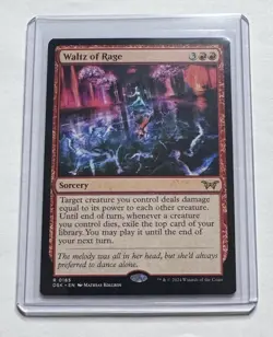 Waltz of Rage #165 Duskmourn: House of Horror Rare Sorcery MTG NM/M - Image 1