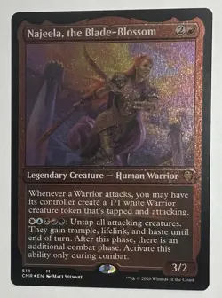 MTG: Commander Legends Najeela, The Blade-Blossom Mythic Foil Etched CMR 514 - Image 1