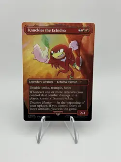 FOIL - Knuckles The Echidna MTG SLD Sonic The Hedgehog Secret Lair NM - Image 1