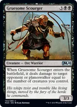 *FOIL* GRUESOME SCOURGER NM M20 mtg Black - Unc *FOIL* - Image 1
