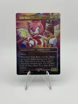 FOIL - Amy Rose ✨ Secret Lair x Sonic -NM Magic MTG - NEW, IN HAND - Image 1