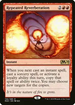 *FOIL* REPEATED REVERBERATION NM M20 mtg Red - Rare *FOIL* - Image 1