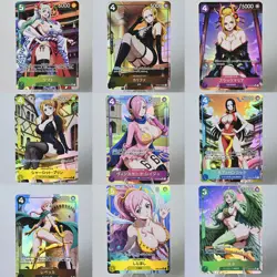 9×One Piece Doujin Card ALL GIRLS goddess Waifu Custom DIY Textured - Image 1