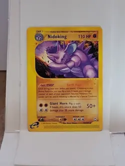Pokemon TCG Nidoking 24/147 Aquapolis E-Series Non-Holo Rare NM - Image 1