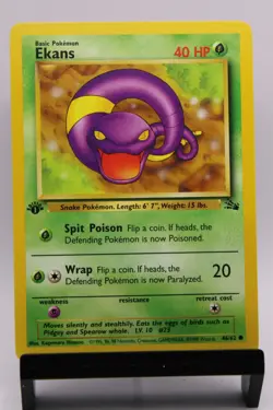 Pokemon - Ekans - 46/62 - Fossil - 1st Edition - Image 1