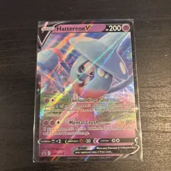 Pokemon Hatterene V SWSH055 Holo SWSH Sword Shield Black Star Promo 2020 TCG ENG - Image 1