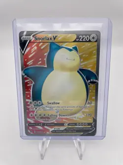 Snorlax V - NM - 2020 Pokemon Sword & Shield - Ultra Rare - #197 - Image 3