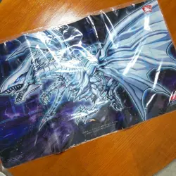 Yugioh Official Playmat Blue-Eyes Alternative White Dragon Duel Field Konami - Image 2