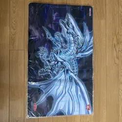Yugioh Official Playmat Blue-Eyes Alternative White Dragon Duel Field Konami - Image 1
