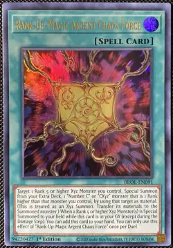 Rank-Up-Magic Argent Chaos Force BROL-EN091 Brothers of Legend 1st.. Yugioh Card - Image 1