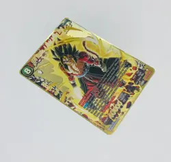 SS4 Vegeta A Light In The Dark Dragon Ball Z Metal Gold Etched Trading Card Tc1 - Image 2