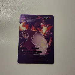 Pokemon Shiny Charizard VMAX - Purple Foil Display Card HP330 074/073 Fan Art - Image 1