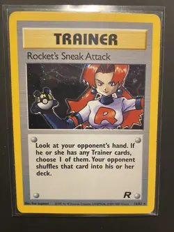 1995 Pokemon Rockets Sneak Attack Trainer Holo Card 16/82 - Image 1