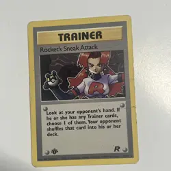 1995 Pokemon Rockets Sneak Attack Trainer Holo Card 16/82 - Image 1