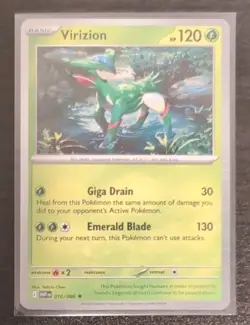 Virizion 10/086 Near Mint Holo S&V: White Flare Pokemon TCG Card 2025 - Image 3