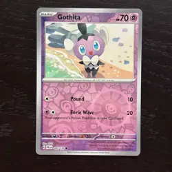 Gothita 090/193 Pokemon Paldea Evolved SV02 Reverse Holo Common Card NM - Image 1