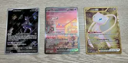Pokemon 151 UPC Promo Card Set Mew Ex, Mew Ex Metal, Mewtwo NOT SEALED - Image 1