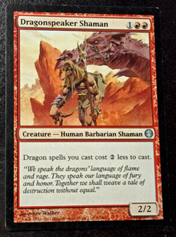 Dragonspeaker Shaman x1 Duel Deck: Knights & Dragons MTG EX + *BONUS FULL ART* - Image 1