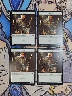4x Vampire (1,1, Lifelink) / City's Blessing Dual-Sided Tokens - NM/M LCI MTG - Image 1