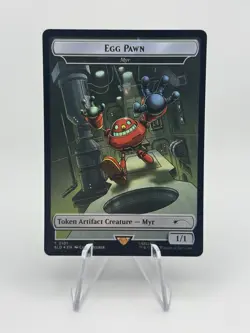 FOIL - Egg Pawn (Myr) Token 2101 Secret Lair Sonic MTG Turbo Gear - IN HAND - Image 1