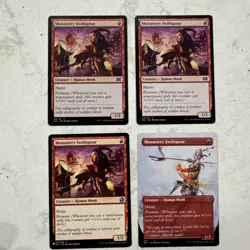 Magic the Gathering MTG Monastery Swiftspear Play Set Of 4 Cards - Image 1