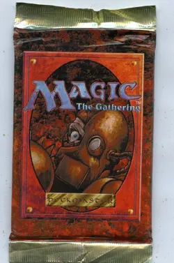 1994 MAGIC THE GATHERING MTG "4th EDITION - DECKMASTER" SEALED BOOSTER PACK E - Image 1