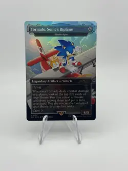 FOIL - Tornado, Sonic's Biplane 2100 - Weatherlight Sonic Secret Lair MTG - NEW - Image 1