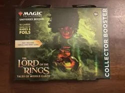 MTG Lord Of The Rings Collector Booster Box 15 Cards Unopened Sealed Magic TCG - Image 1