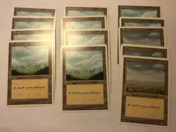 Lot of 13x Plains / Fourth Edition / MTG Magic The Gathering / LP SEE PICS - Image 1